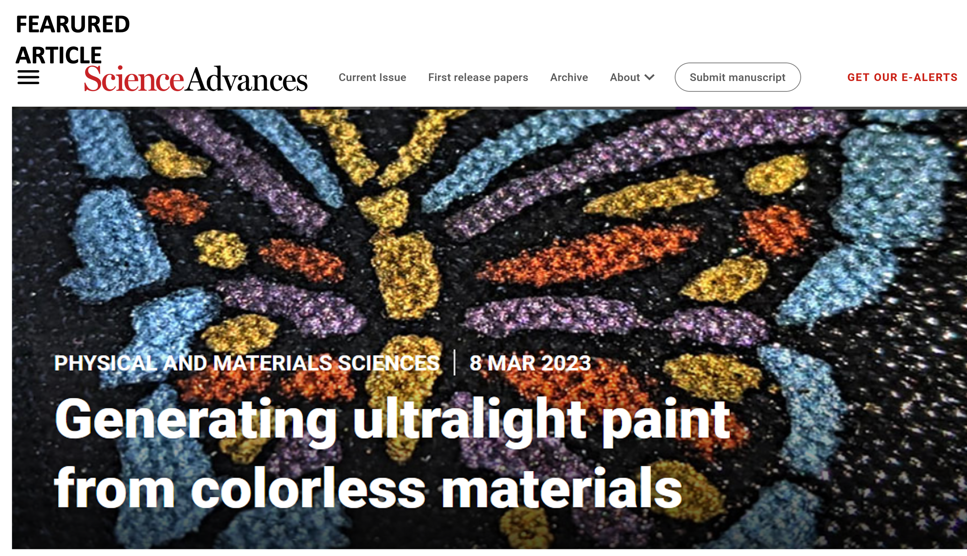 Science Advances publication